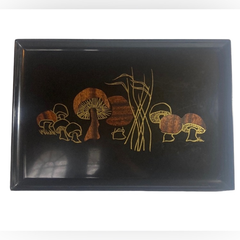 Couroc mushroom tray mid century vintage